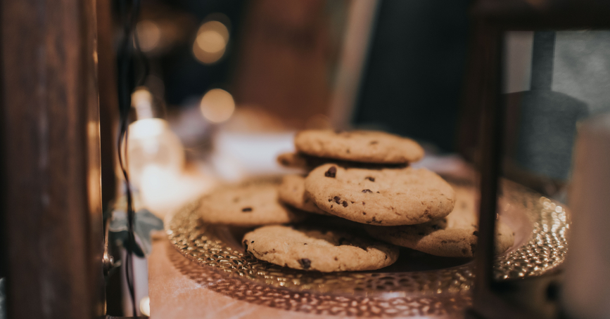 cookies on plate